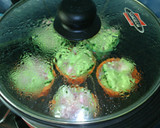 Foto langkah ke 10 dari resep Bolu Kukus Semangka Ala-Ala (1 Telur, SP, No Soda).