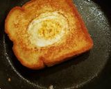 A picture of step 3 of Eggs in a Basket.