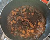 A picture of step 6 of Thai Basil Chicken and Rice.