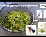 Foto del paso 1 de la receta Espagueti de calabacín con salsa de aguacate