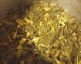 A picture of step 3 of Kale Greens with Bits of the Bovine.
