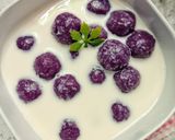 Foto langkah ke 3 dari resep Ube Tang yuan Kuah Susu.