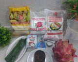 Foto langkah ke 1 dari resep Es Bongko Buah Naga Simpel.