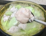 Hình bước làm 2 của món Canh Su Nấu Chả Giò Sống