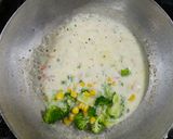A picture of step 4 of Fussilli Arrabiata with Broccoli and Mushroom.