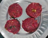 A picture of step 6 of Beetroot Tikki.