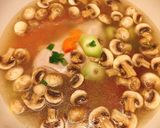 Hình bước làm 2 của món Nui ức gà nấm