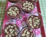 Foto langkah ke 7 dari resep Matcha Cheese Chocolate Pudding.