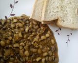 A picture of step 4 of Beans and bread.