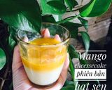 Hình bước làm 1 của món Mango cheesecake (phiên bản đậu sen)