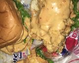 A picture of step 9 of Zinger Burger.