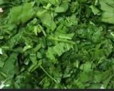 A picture of step 1 of Sarson Ka Saag.