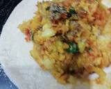 Potato-cauli-veg Paratha recipe step 4 photo
