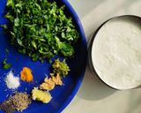 A picture of step 1 of Mooli ke patto ka Raita (Radish Leaves Raita).