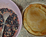 Foto del paso 4 de la receta: Pie de arándanos floral