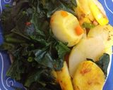 Foto del paso 2 de la receta: Espinacas con patatas al vapor