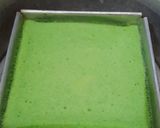 Foto langkah ke 3 dari resep Bronis coklat pandan.