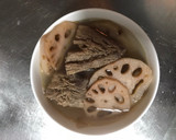 蓮藕香菇頭燉湯-簡單料理的食譜步驟3照片