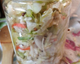 A picture of step 5 of Fermented Kiwi Cabbage Chow Chow.