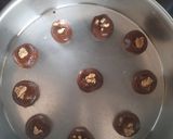 A picture of step 4 of Coffee walnut vegan cookies.