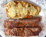 Foto del paso 3 de la receta: COSTILLAR AL MERKÉN.BERENJENA HORNEADA RELLENA CON CHAMPIÑONES. JON STYLE