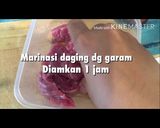Foto langkah ke 1 dari resep Dendeng Kering bumbu Padang.