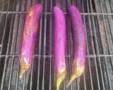 A picture of step 1 of Torta Talong with Bacon.