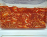 A picture of step 8 of Kimchi.