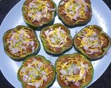 A picture of step 6 of Capsicum Tikki Chaat.