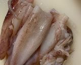 塔香醬燒透抽的食譜步驟1照片