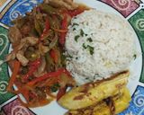 Foto del paso 1 de la receta: Cerdo en fajitas en salsa agridulce