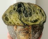Foto langkah ke 30 dari resep Pandan Charcoal Sourdough Bread (88% - Oven Tangkring).