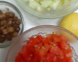 A picture of step 2 of Appetizer Papad Cone Salad.