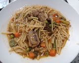 Foto del paso 3 de la receta 109. Fideos con costilla y menestra