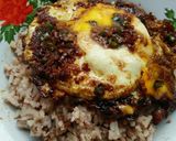 Foto langkah ke 7 dari resep Nasi Telor Ceplok ala Ayong 999 Pontianak.