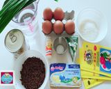 Foto langkah ke 1 dari resep PUDING LUMUT versi Full Lumut | Rasa Pandan, Coklat dan Butter.