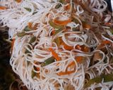 A picture of step 7 of Egg Chowmein.