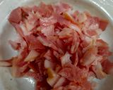 Foto langkah ke 2 dari resep Nasi goreng bacon.