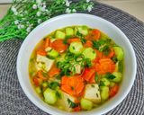 Foto langkah ke 6 dari resep Sop Oyong Tahu.