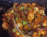 Foto langkah ke 5 dari resep Sambalado Kentang, Ati Ampela, Telur Puyuh & Petai.