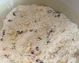 A picture of step 2 of BC cranberry Scones with Orange and White Chocolate.