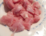 Foto del paso 1 de la receta: Solomillo de pavo con pera y manzana