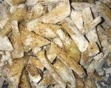 A picture of step 3 of Crispy Masala fries.
