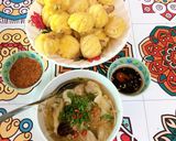 Hình bước làm 5 của món Hoành Thánh Thịt bằm