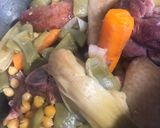 A picture of step 4 of Cocido Madrileño (Pressure Cooker).