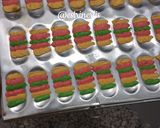 Foto langkah ke 4 dari resep Lidah kucing rainbow anti gagal.