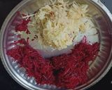 A picture of step 1 of Beetroot aloo paratha.
