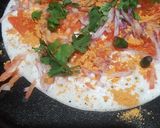 A picture of step 4 of Tomato, onion uttapa.