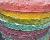 Foto langkah ke 5 dari resep Rainbow cake ny. Liem.