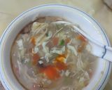 A picture of step 9 of Hot and Sour Soup.